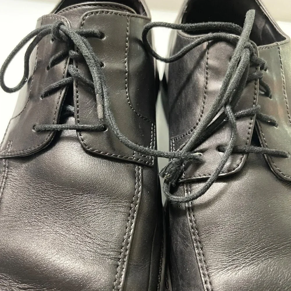 Rockport Men's Black Leather Lace Up Felson Oxford Comfort Dress Shoes Size 10